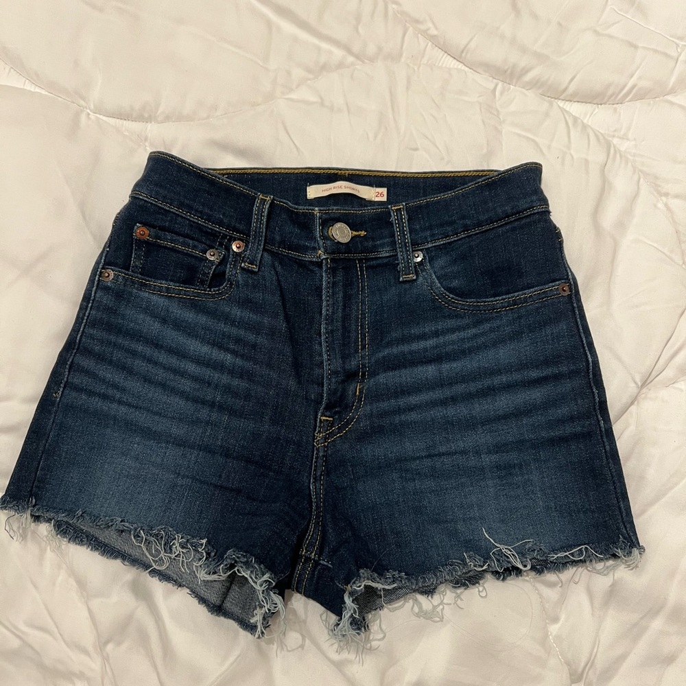 Levi’s Denim Blue High Rise Women's Shorts